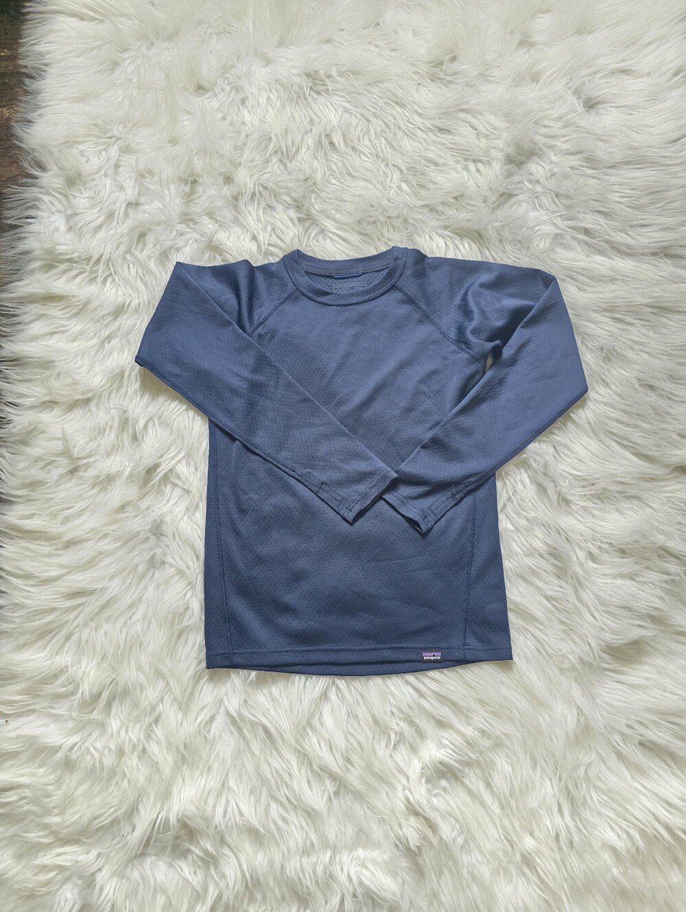 Patagonia Kids Long-Sleeve Performance Tee - Navy Blue